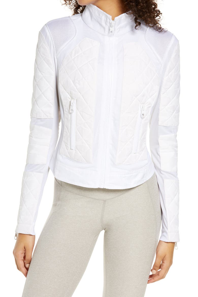 Camo Mesh Moto Jacket, Alternate, color, WHITE CAMO