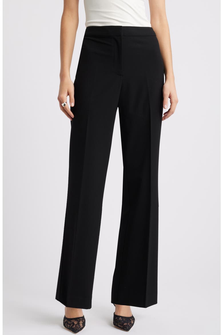 Flared Pants, Main, color, BLACK