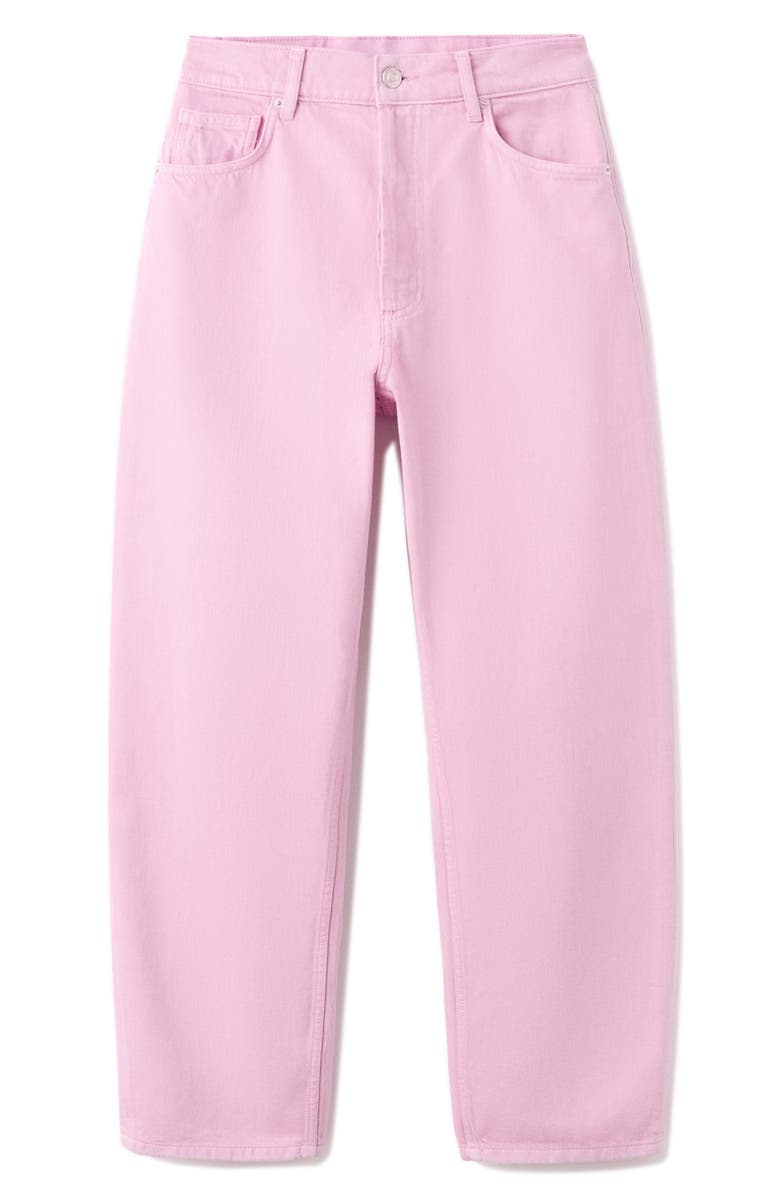 MANGO Featuring Hailey Bieber High Waist Jennifer Jeans, Main, color, 