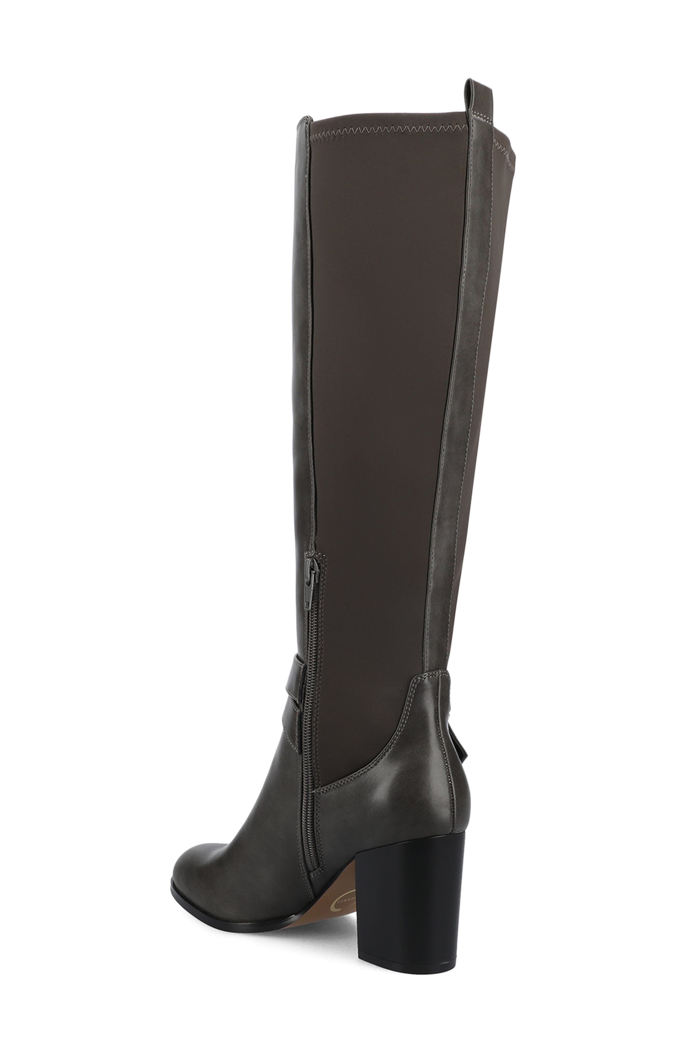 Avalonn Block Heel Boot, Alternate, color, CHARCOAL