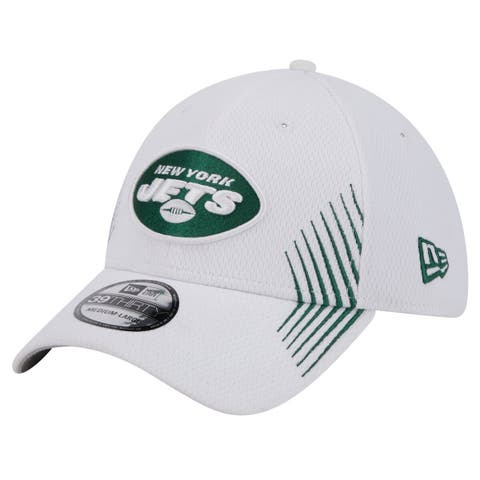 Men's New Era White New York Jets Active 39THIRTY Flex Hat