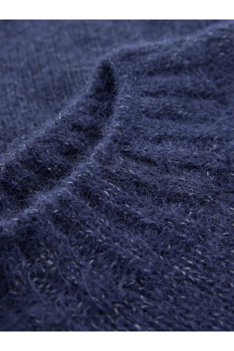 Alpaca Cotton Slouch Sweater, Alternate, color, NAVY