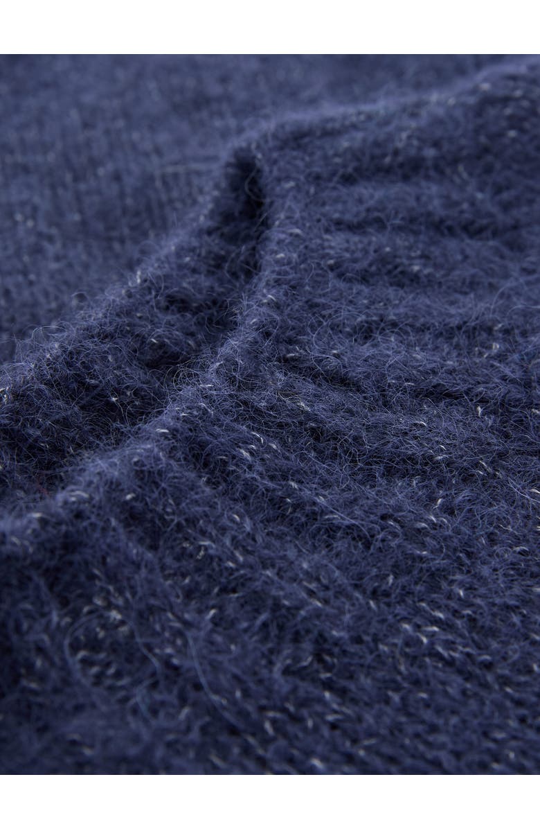 Celtic & Co. Alpaca Cotton Slouch Sweater, Alternate, color, Navy