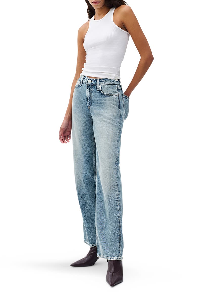 rag & bone/JEAN Saige Low Rise Relaxed Straight Jeans, Alternate, color, Rosland