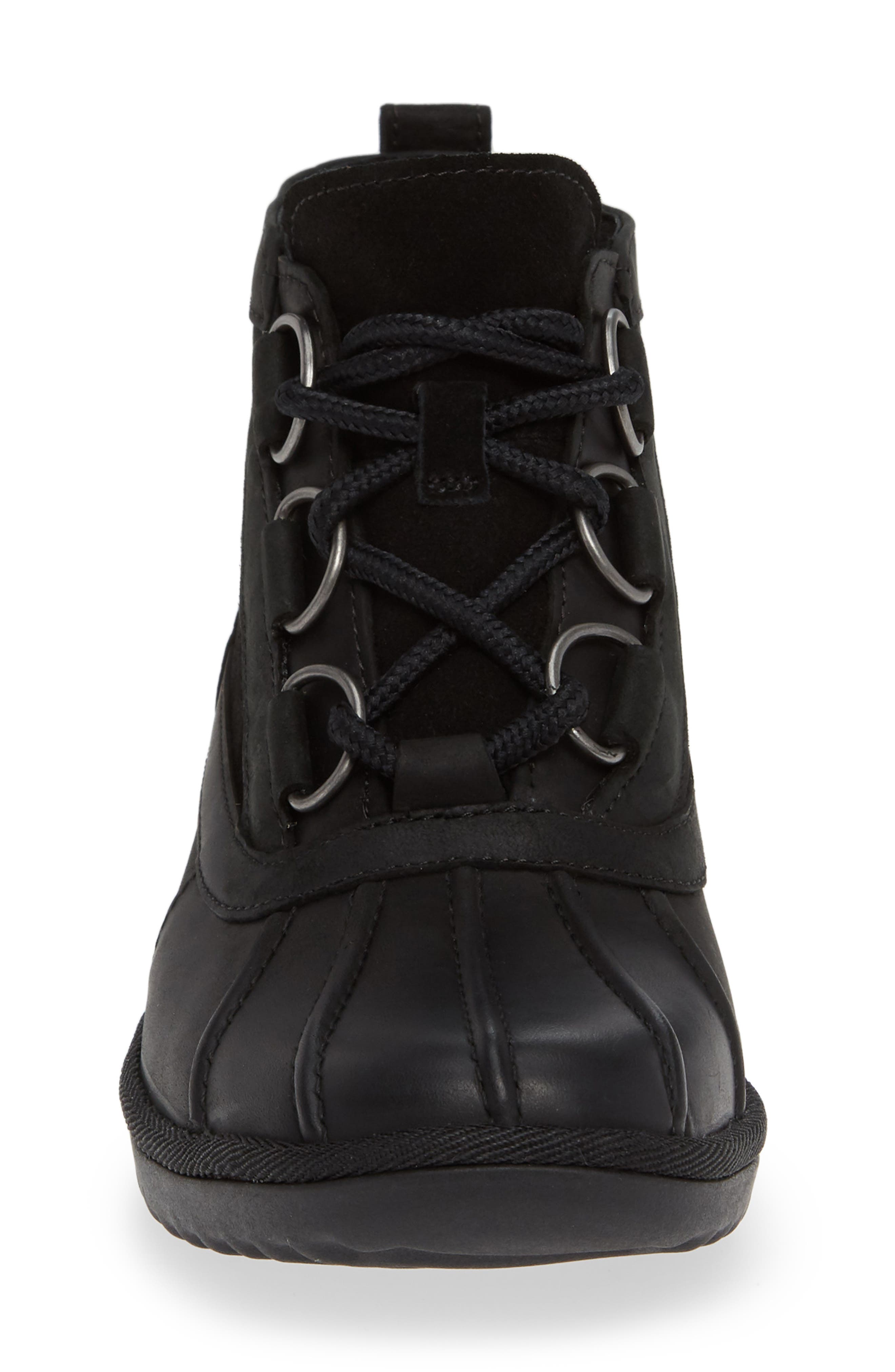 UGG<sup>®</sup> Heather Waterproof Lace-Up Bootie, Alternate, color, 