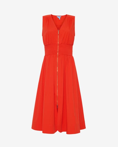 Draper James Amber Sleeveless Smocked Waist Midi Dress