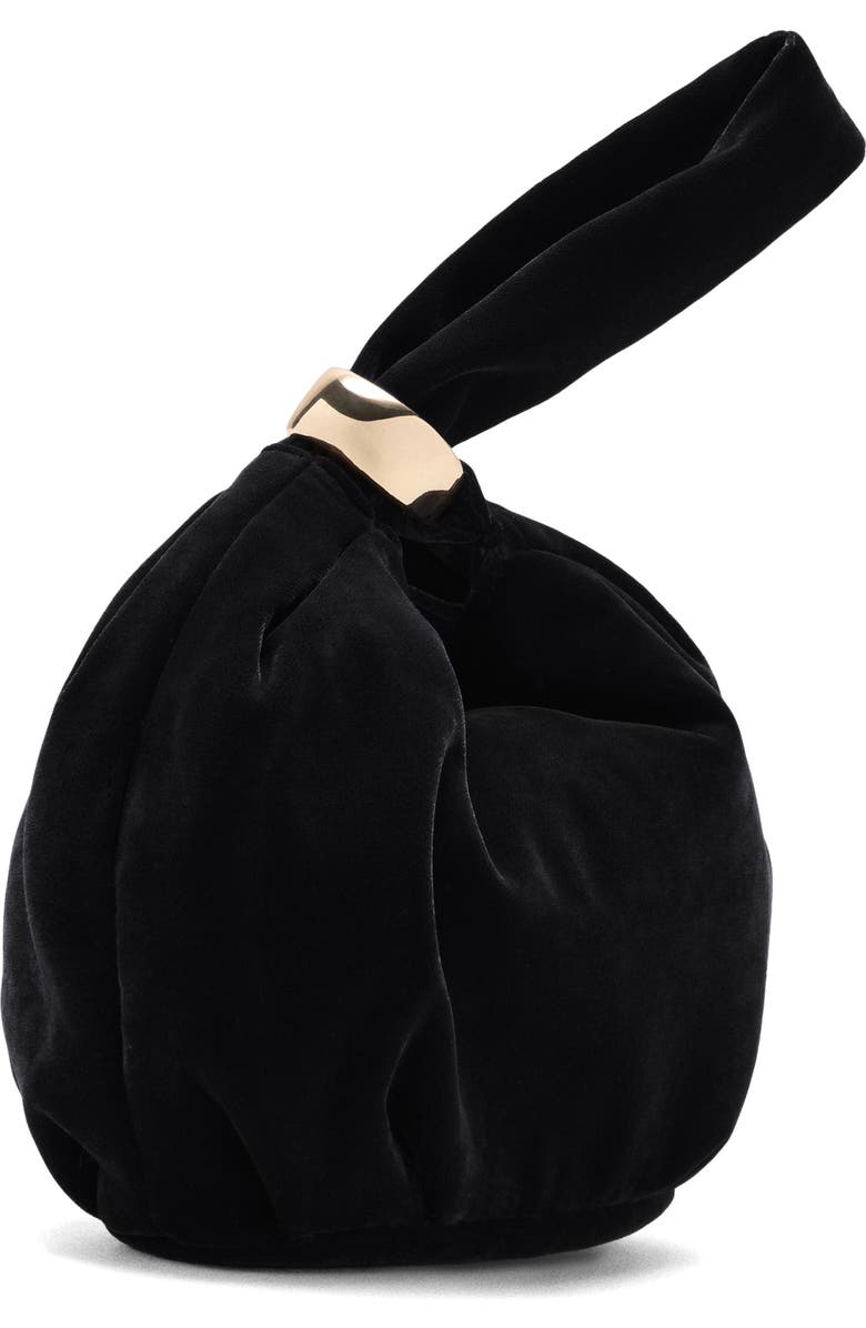 MANGO Velvet Loop Handle Pouch Bag, Alternate, color,