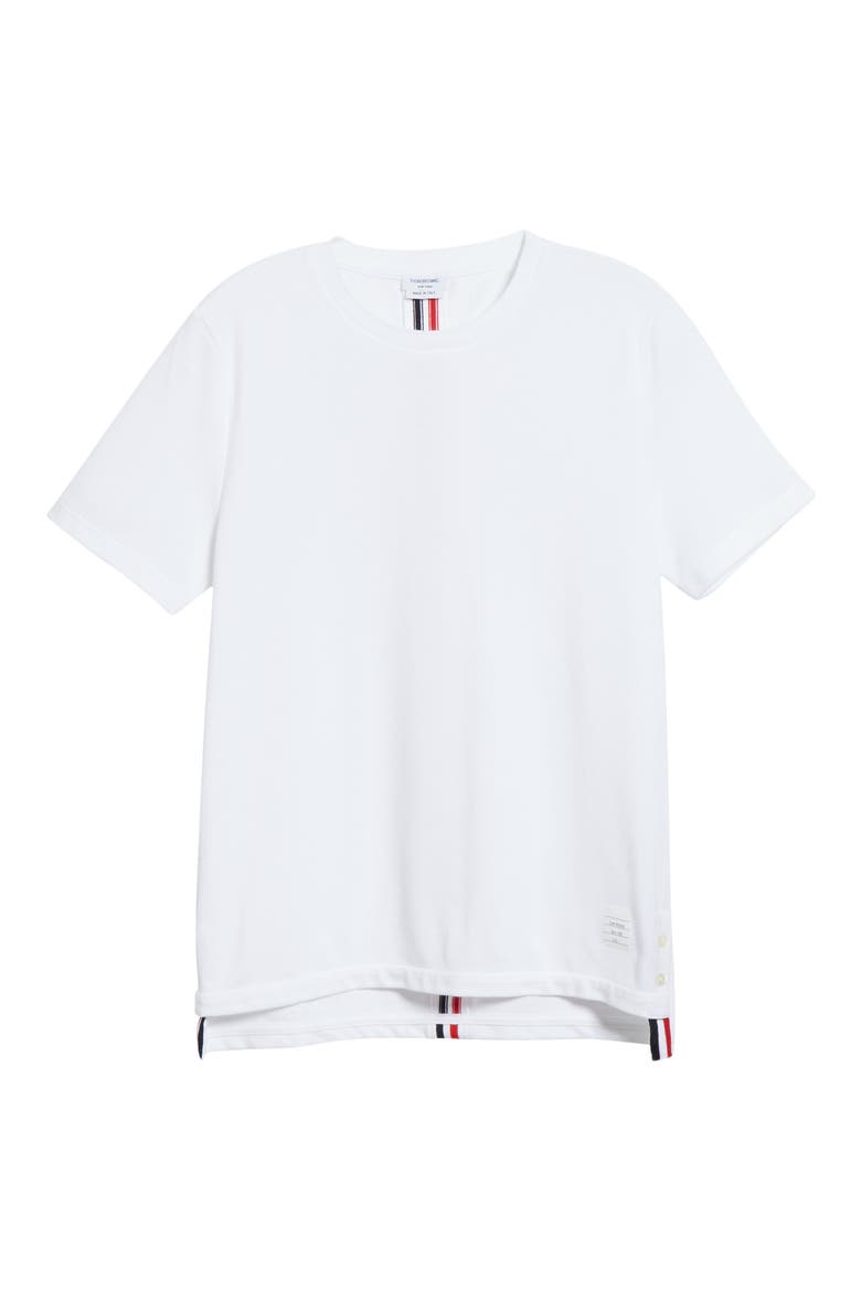 Stripe Crewneck T-Shirt, Alternate, color, WHITE