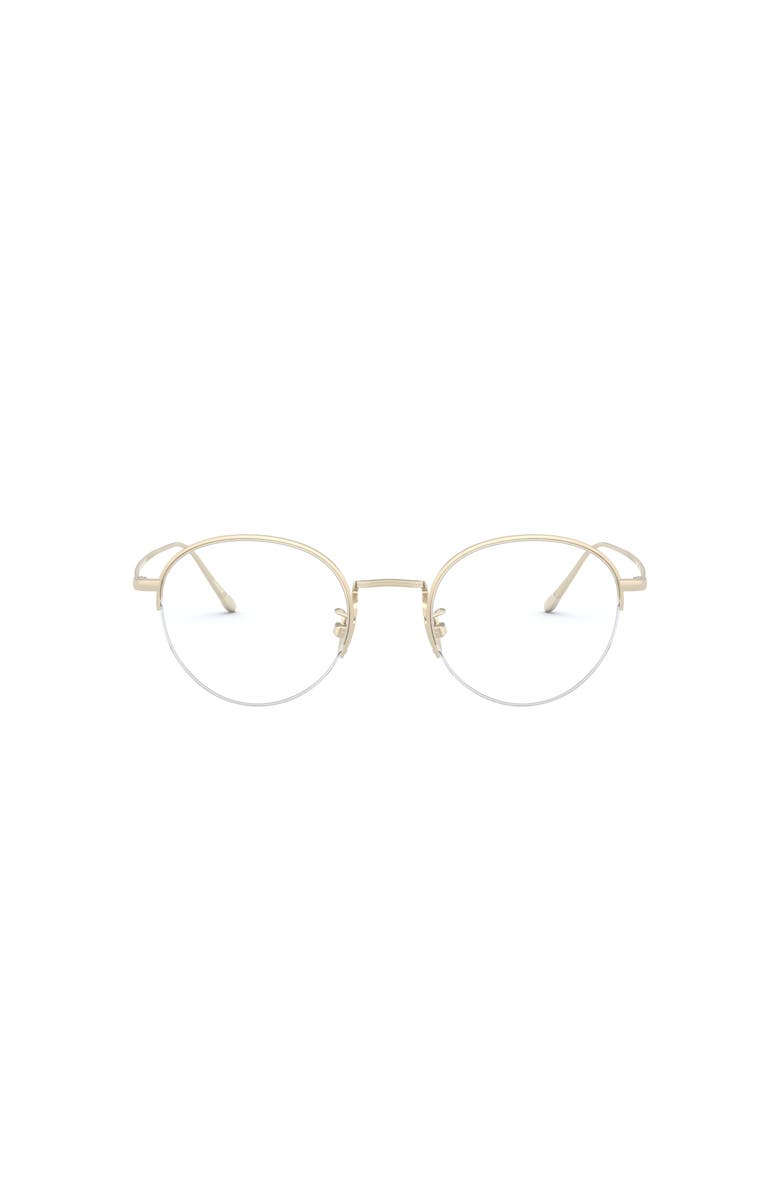 Giorgio Armani 50mm Round optical glasses, Alternate, color, Gold