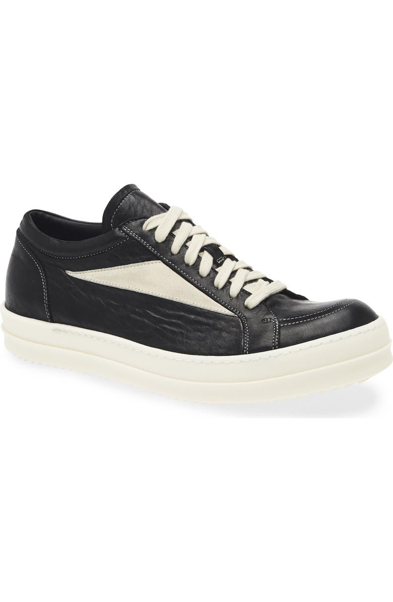 Rick Owens Vintage Sneaks Sneaker, Main, color, Black/ Milk/ Milk