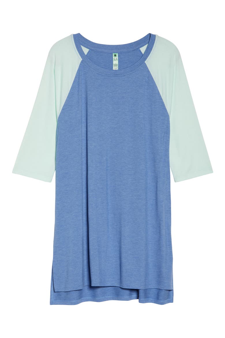 All American Sleep Shirt, Alternate, color, SEA BREEZER