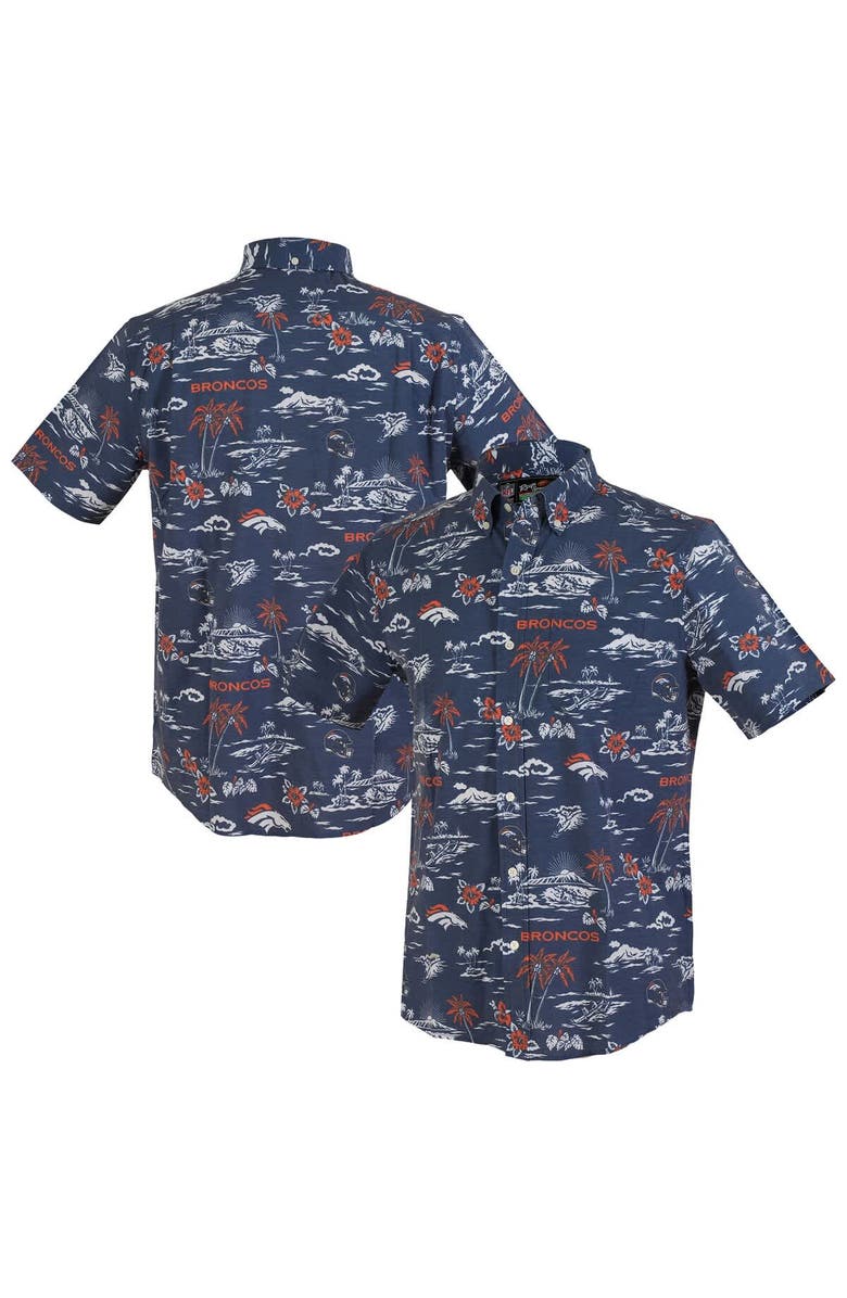 Reyn Spooner Men's Reyn Spooner Navy Denver Broncos Kekai Performance Button-Down Shirt, Alternate, color, Navy