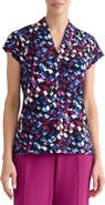 KASPER Block Print Knit Top