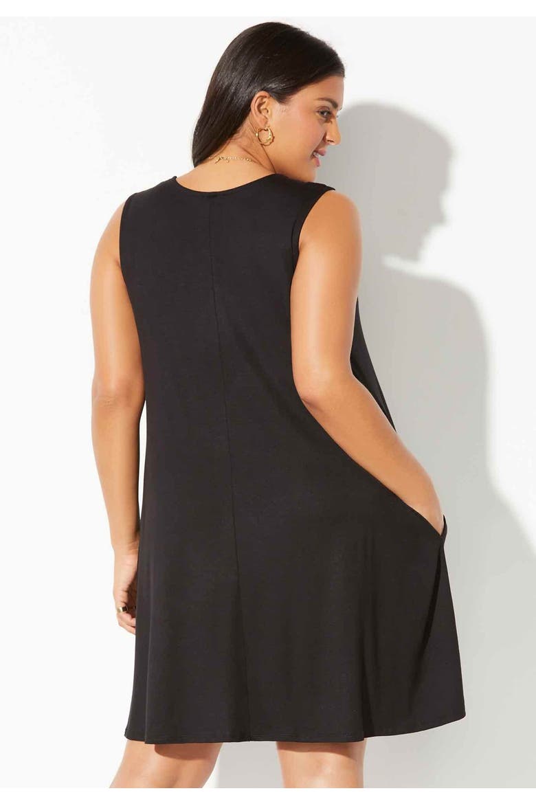 Jordan Pocket Cover Up Dress, Alternate, color, Black