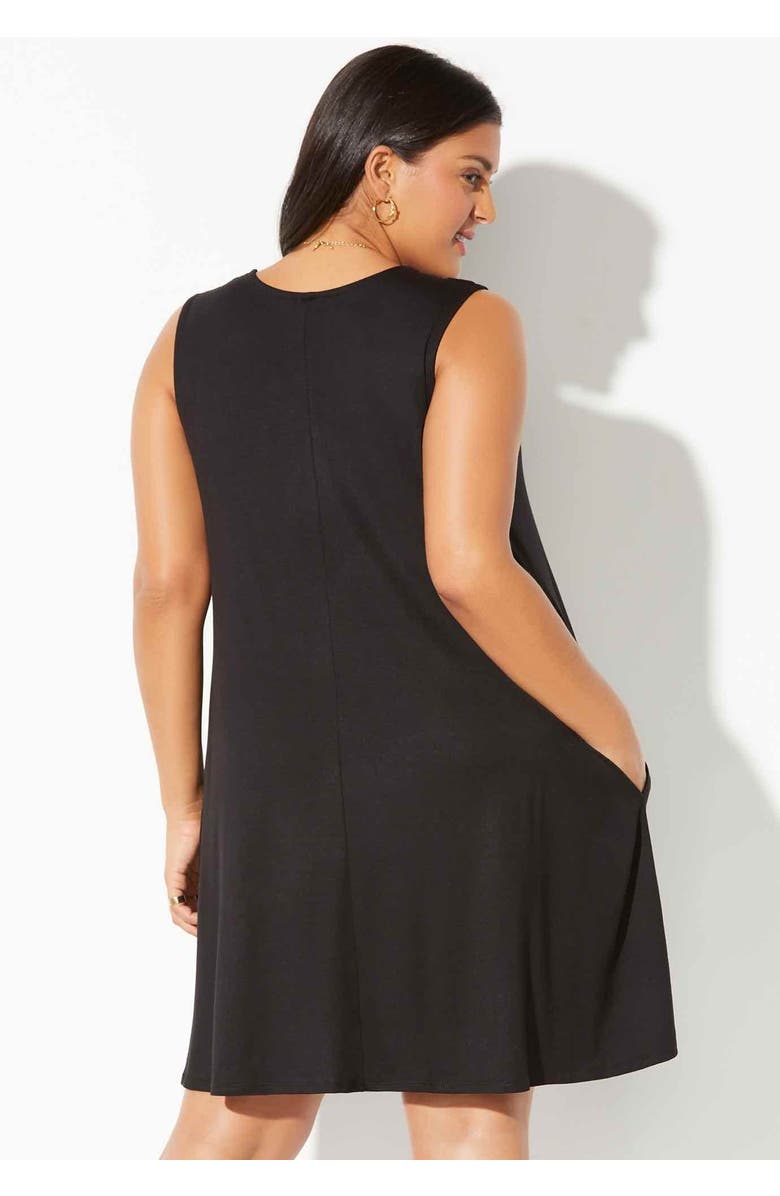Swimsuits for All Jordan Pocket Cover Up Dress, Alternate, color, Black