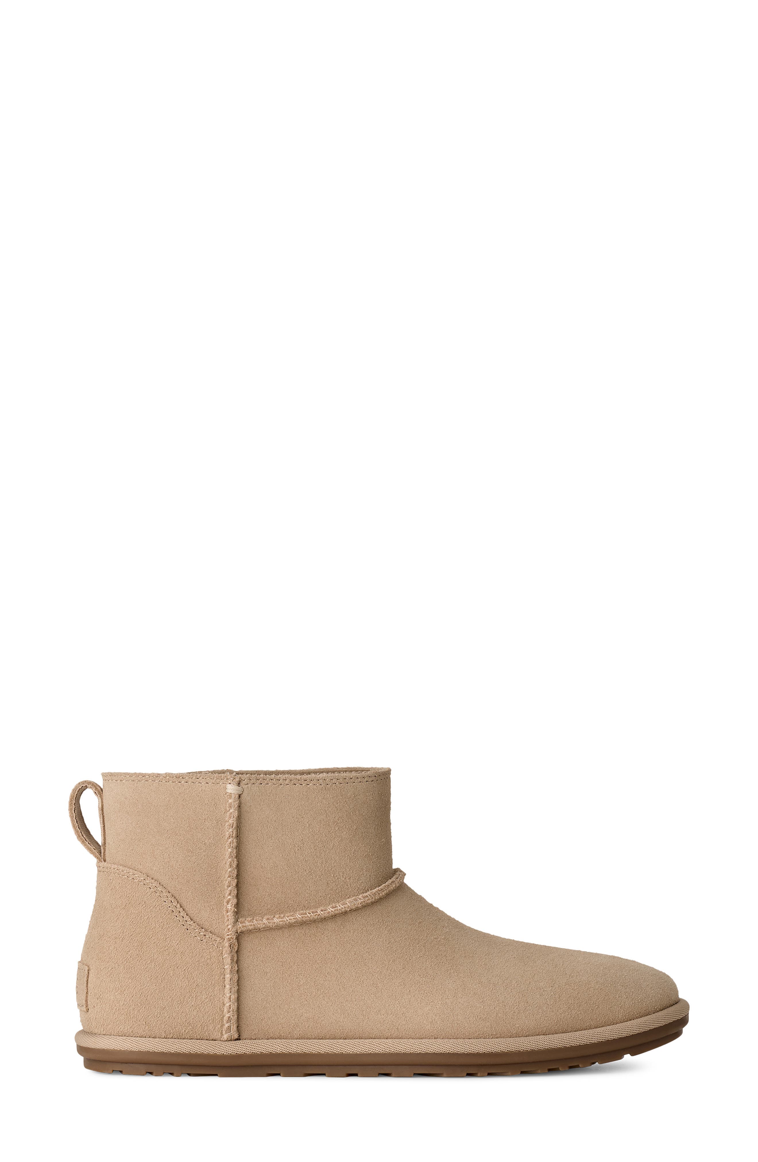 Classic Mini Deconstructed Genuine Shearling Lined Boot, Alternate, color, SAND