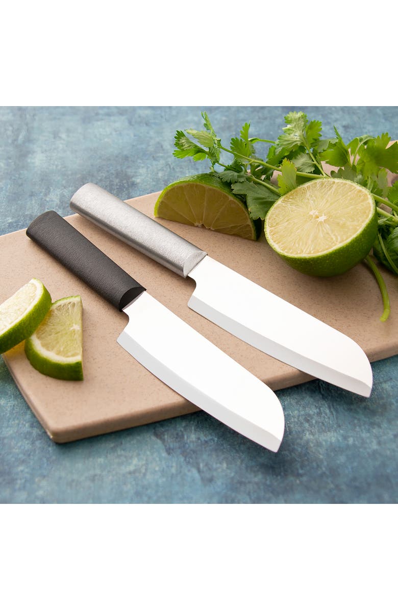 Rada Cutlery 4.75-Inch Cook's Utility Knife Stainless Steel Straight Blade, Alternate, color, Black