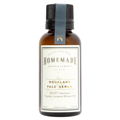 Homemade Aromaterapy Squalane Jasmine Hydrating Smoothing Face Serum In Transparent