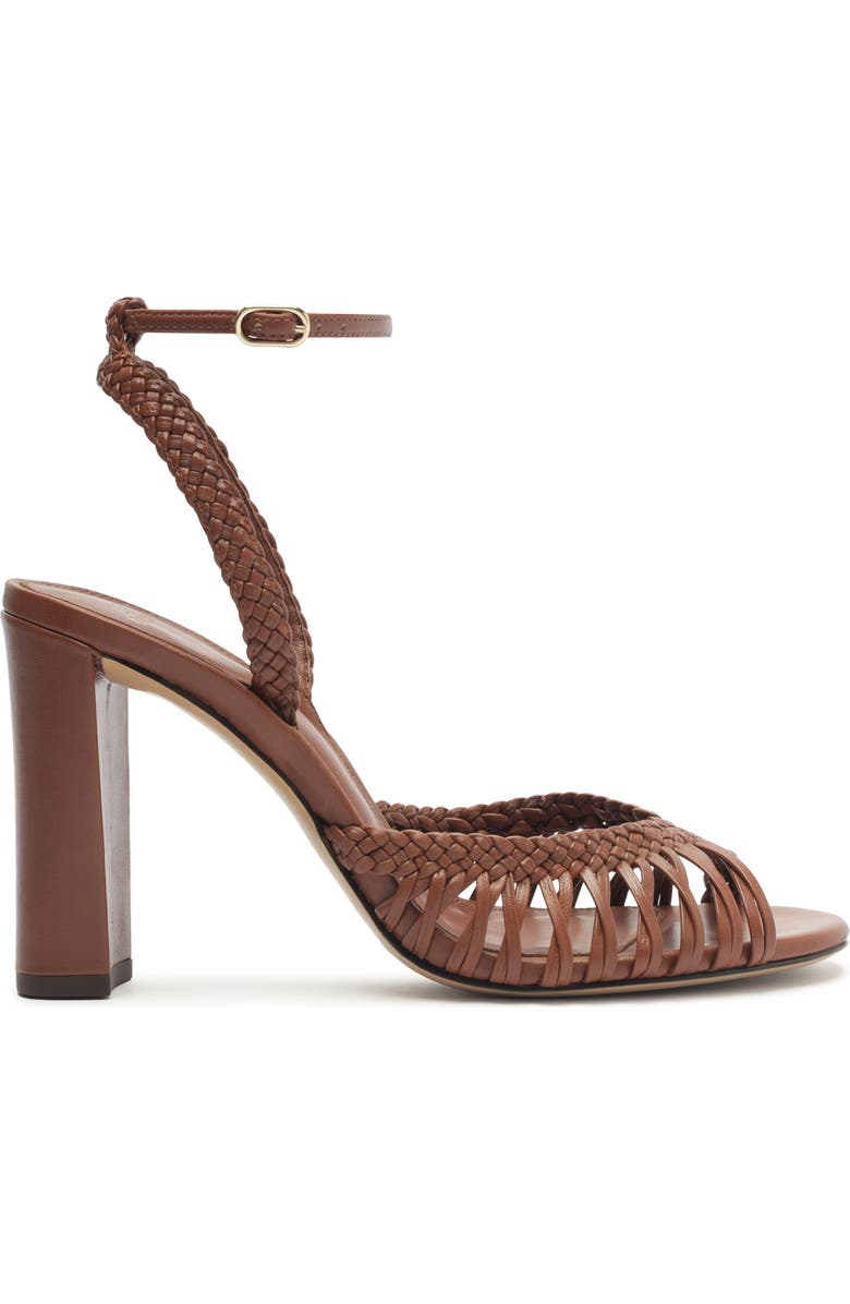Alexandre Birman Agatha Ankle Strap Sandal, Alternate, color, Chocolate Fondue