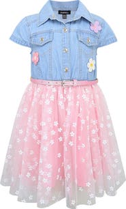 Zunie Kids' Mixed Media Dress