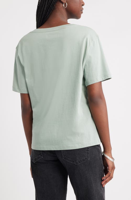 Treasure & Bond Core Cotton V-neck T-shirt In Neutral
