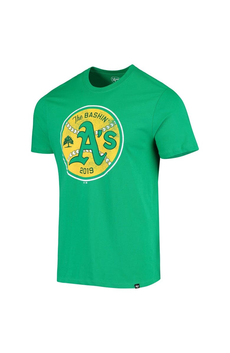 '47 Men's '47 Green Oakland Athletics The Bashin' A's Shirt, Alternate, color, 