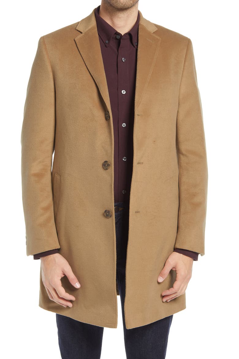 Single Breasted Coat, Main, color, CAMEL