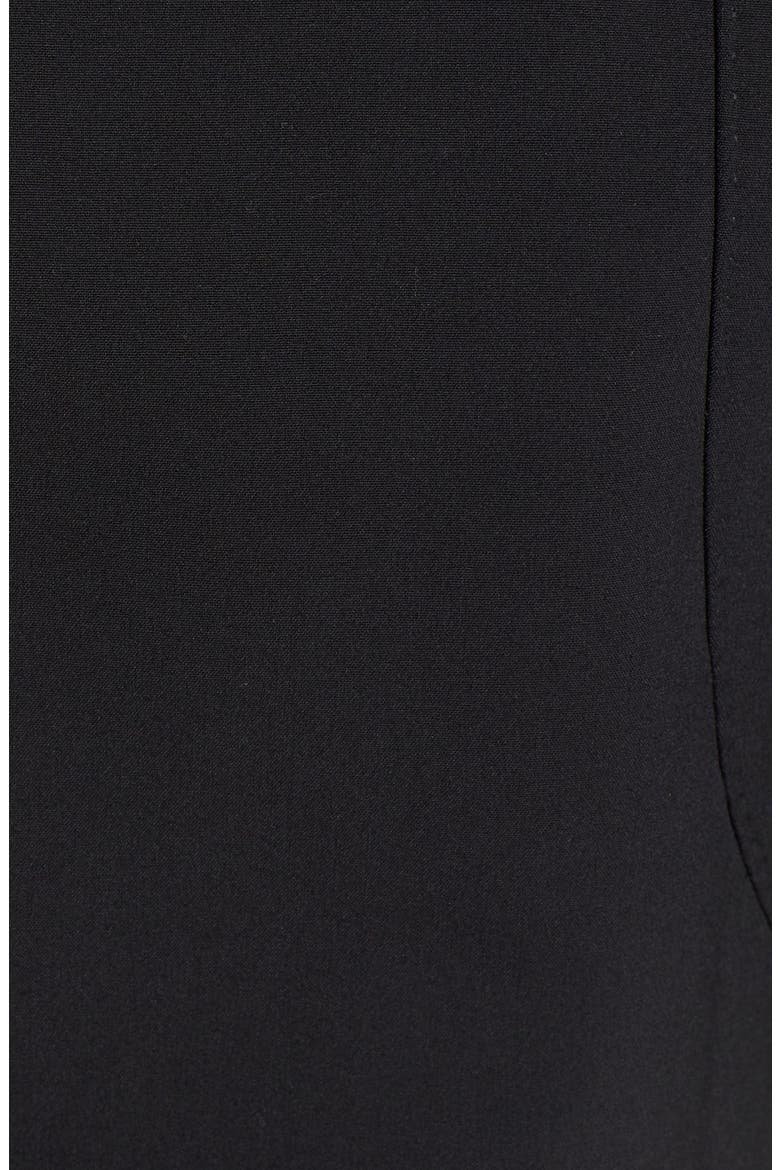 Pickstitch Detail Snap Front Jacket, Alternate, color, BLACK