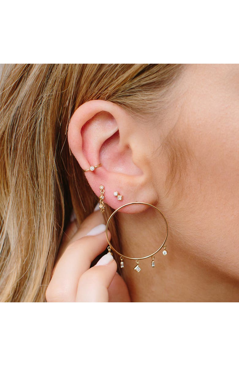 Zoë Chicco Diamond Ear Cuff, Alternate, color, 