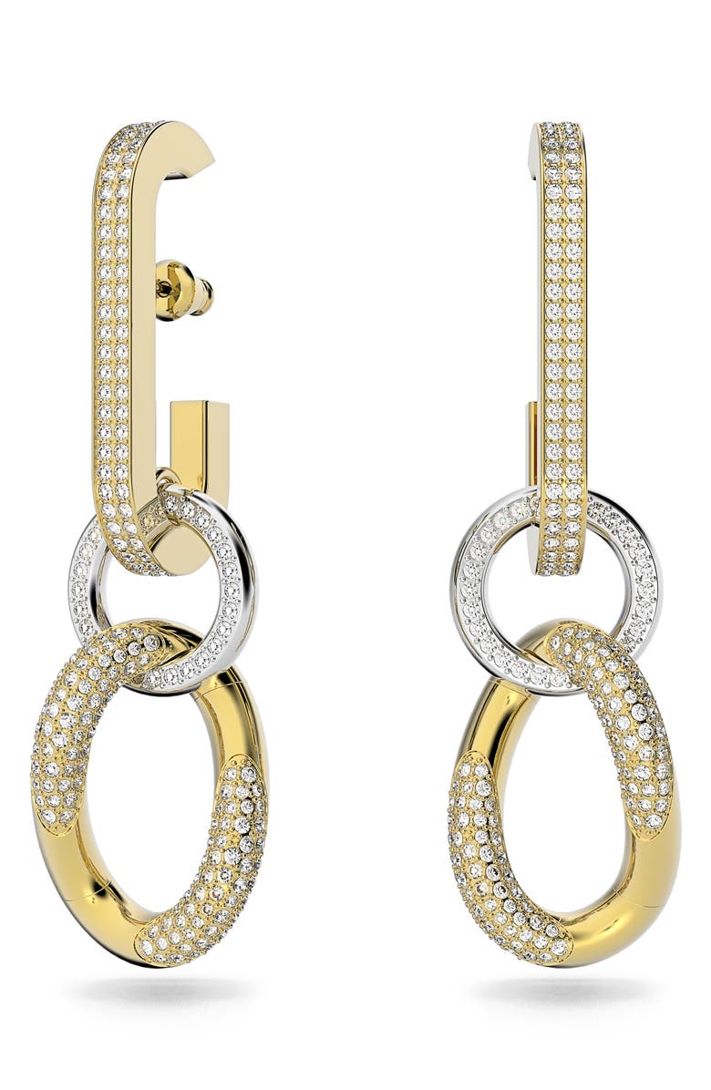Swarovski Dextera Chain Link Drop Earrings, Main, color, 