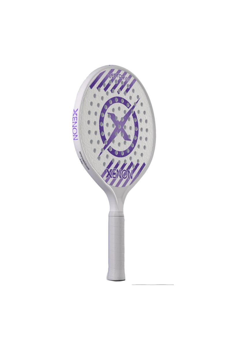 Xenon Vector Light Platform Tennis Paddle, Alternate, color, Max (White/Purple)
