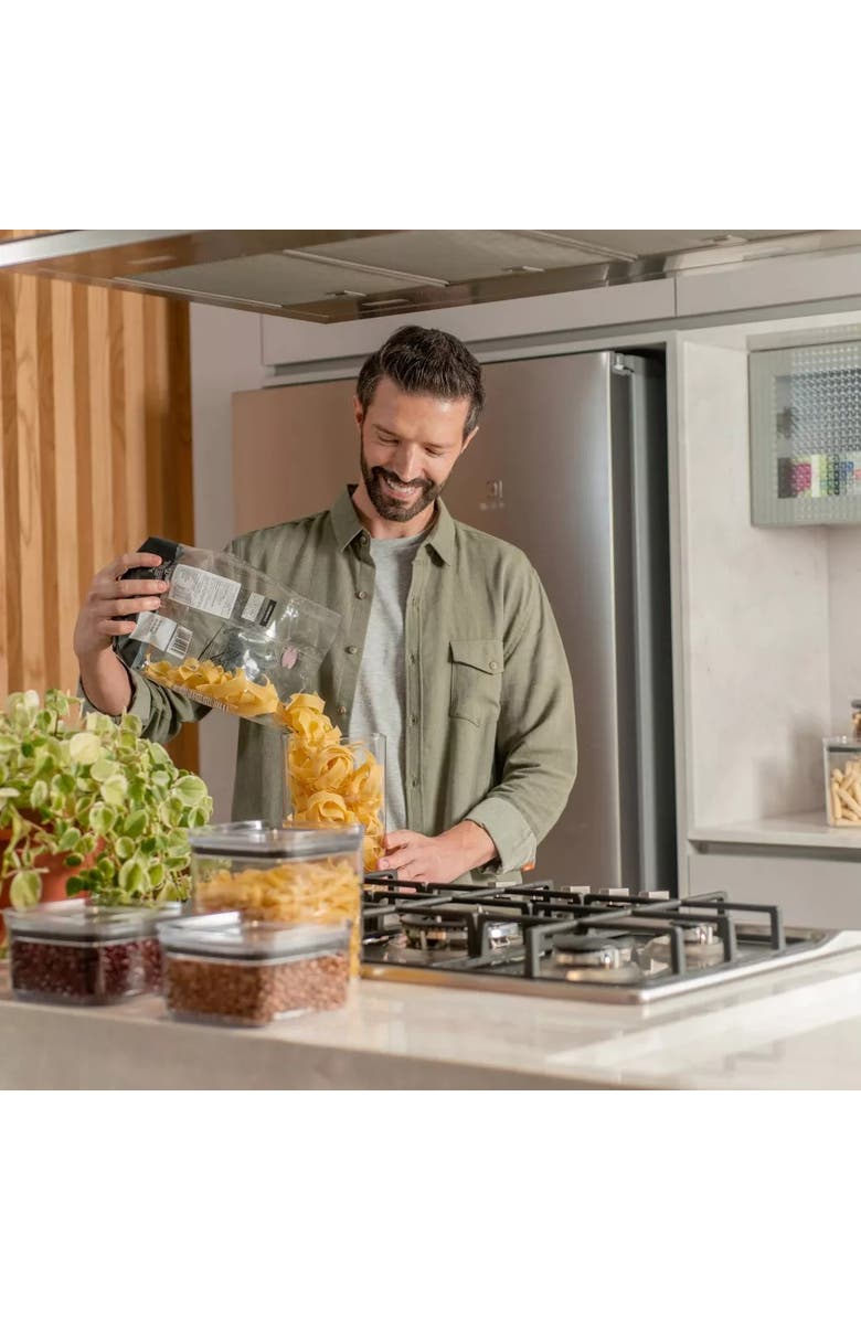 OU Clear Airtight Stackable Food Storage Container with Leak Proof Lid, Alternate, color, Clear