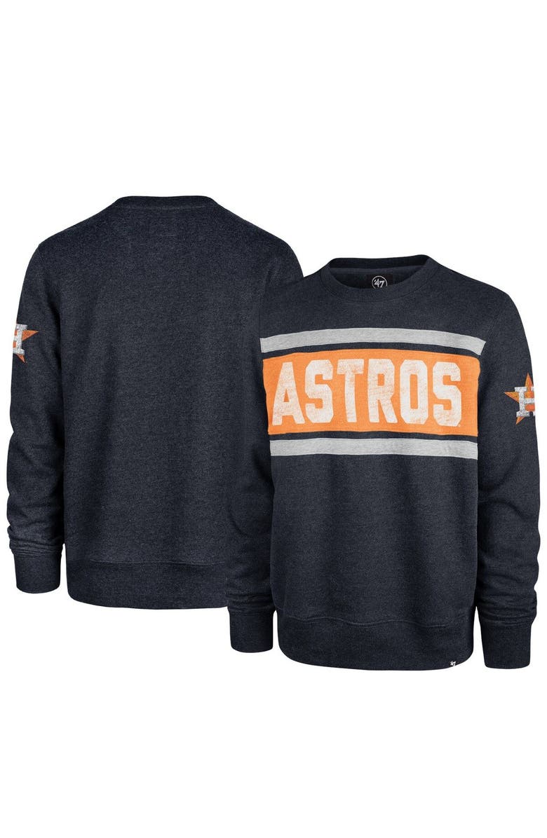 '47 Men's '47 Navy Houston Astros Bypass Tribeca Pullover Sweatshirt, Alternate, color,