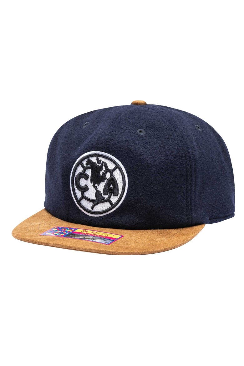 Men's Navy Club America Lafayette Snapback Hat, Main, color, Navy