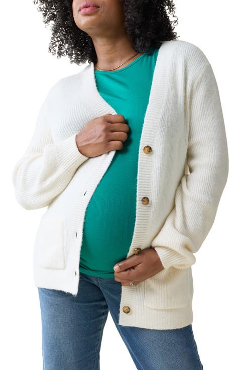 Button Front Maternity Cardigan