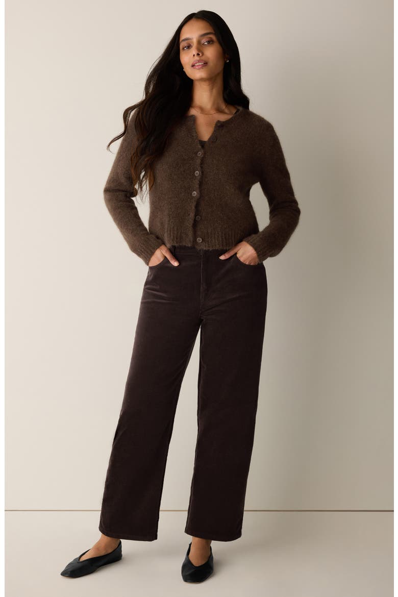 Straight Ankle Jeans, Alternate, color, COFFEE