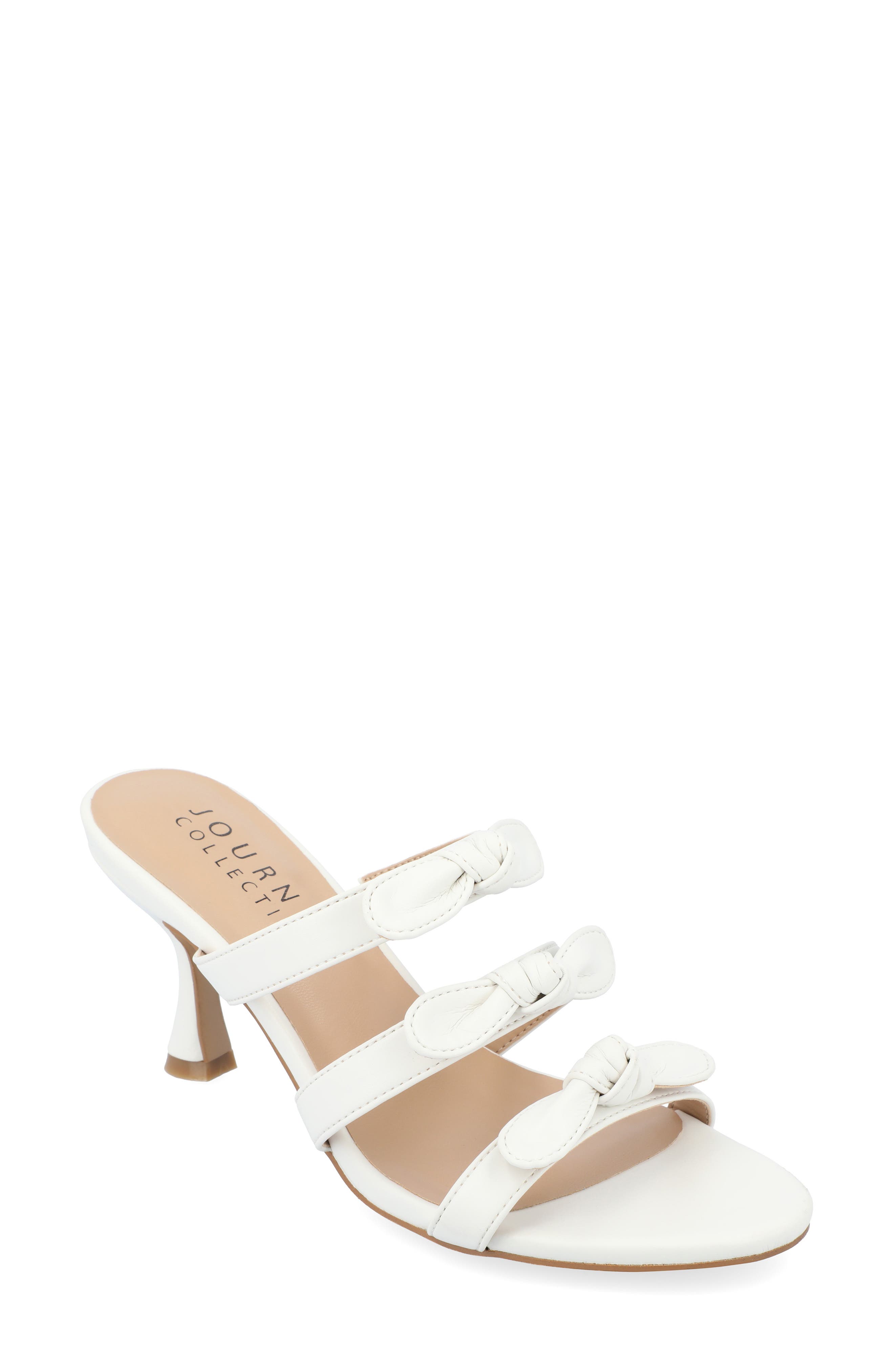 Journee Collection Kristina Bow Strap Slide Sandal