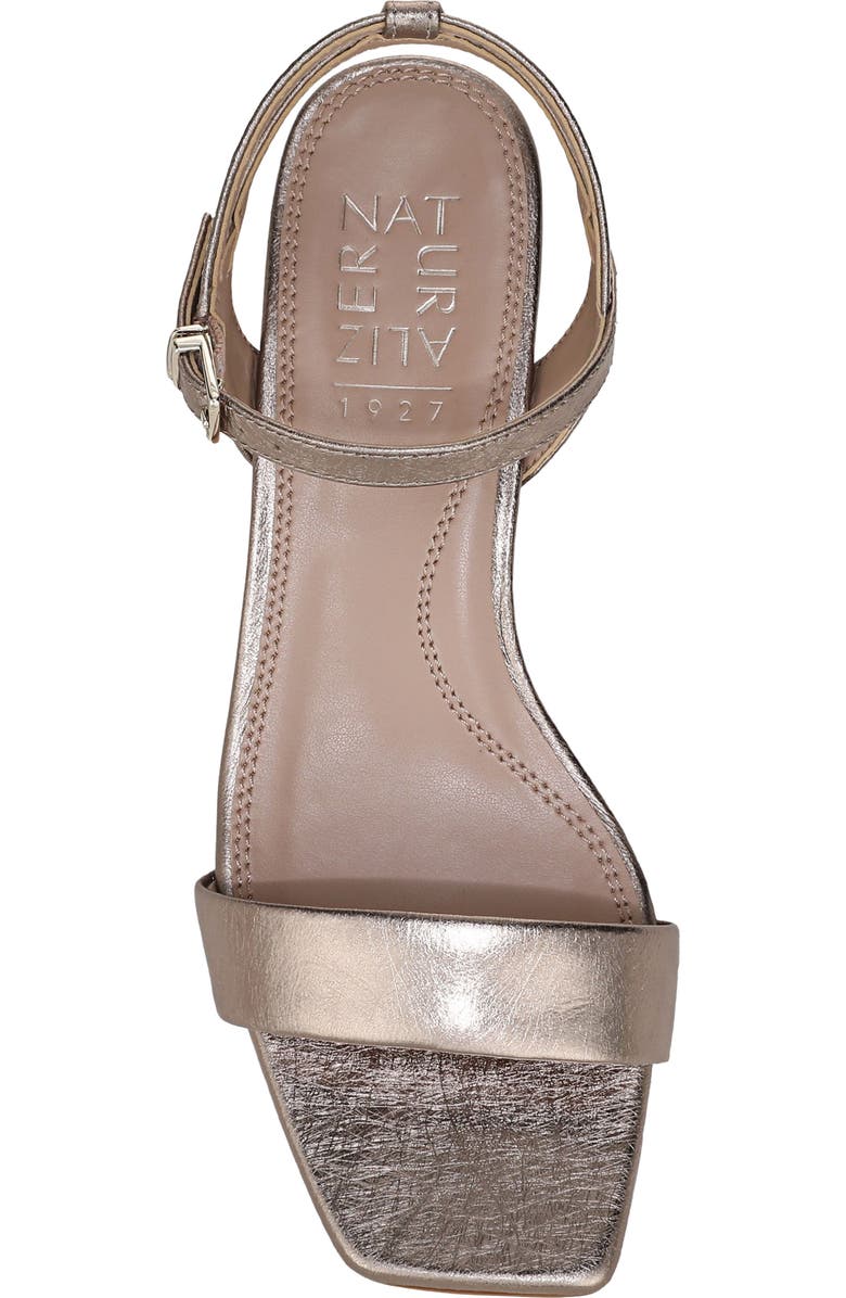 Naturalizer Hana Ankle Strap Sandal, Alternate, color, Patina Pewter