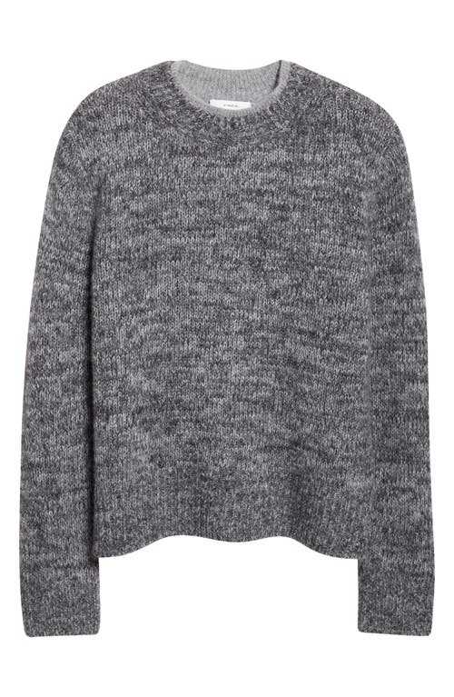 Vince Marled Crewneck Sweater In Gray
