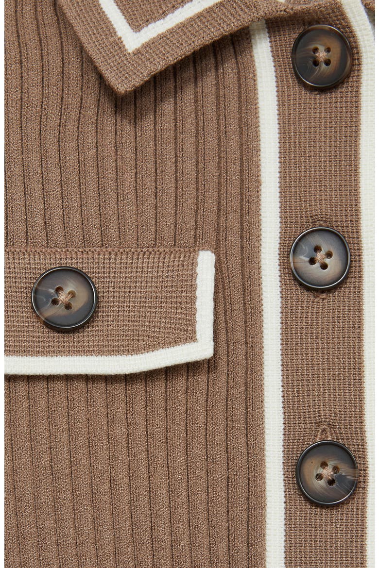 Kids' Sofia Rib Dress, Alternate, color, BROWN