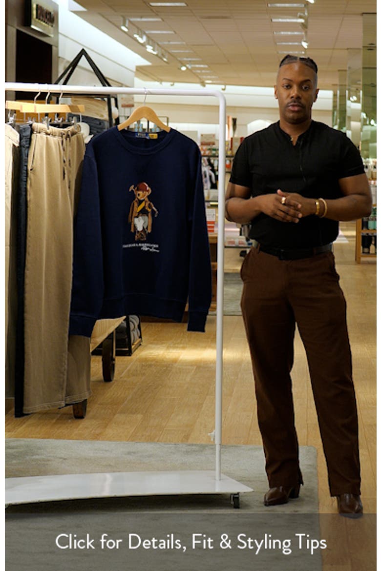Polo Bear Fleece Graphic Sweatshirt video