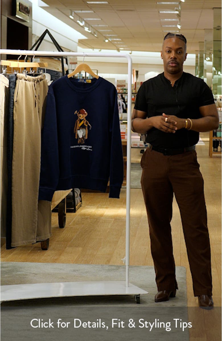 Polo Bear Fleece Graphic Sweatshirt, sales video thumbnail
