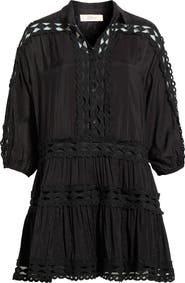 Elan Lace Trim Cover-Up Dress