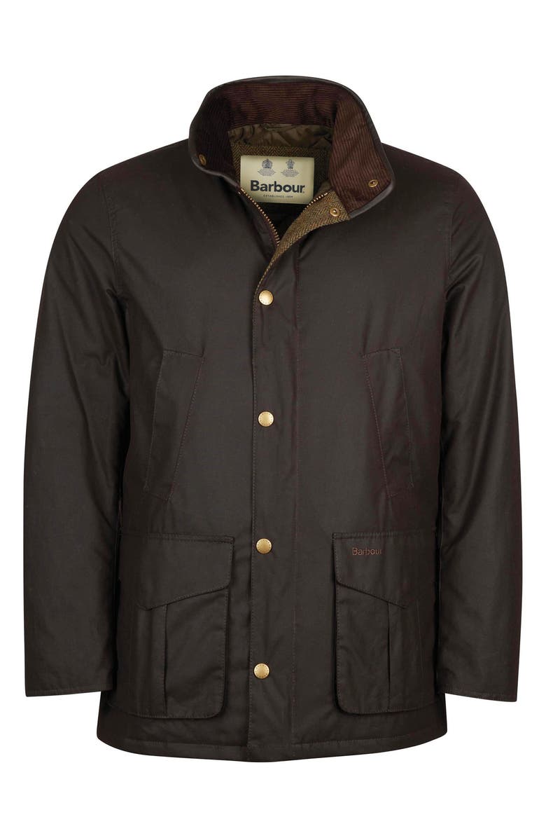 Barbour Hereford Water Resistant Waxed Cotton Jacket, Alternate, color, 