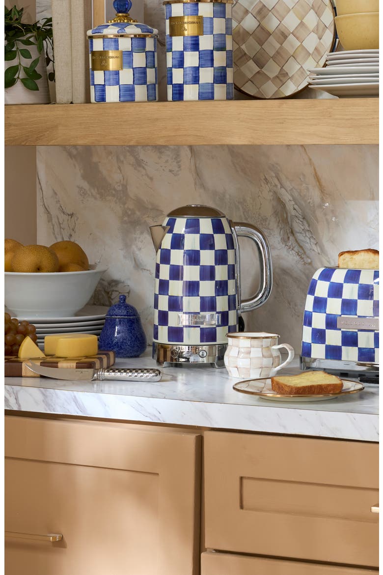 Royal Check Electric Kettle, Alternate, color, ROYAL