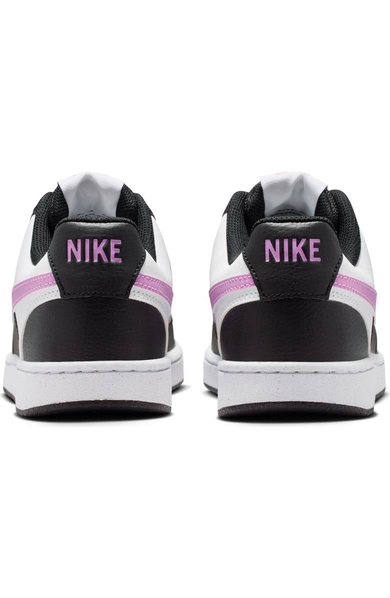 Nike Court Vision Low Sneaker, Alternate, color, Black/ Magenta/ White