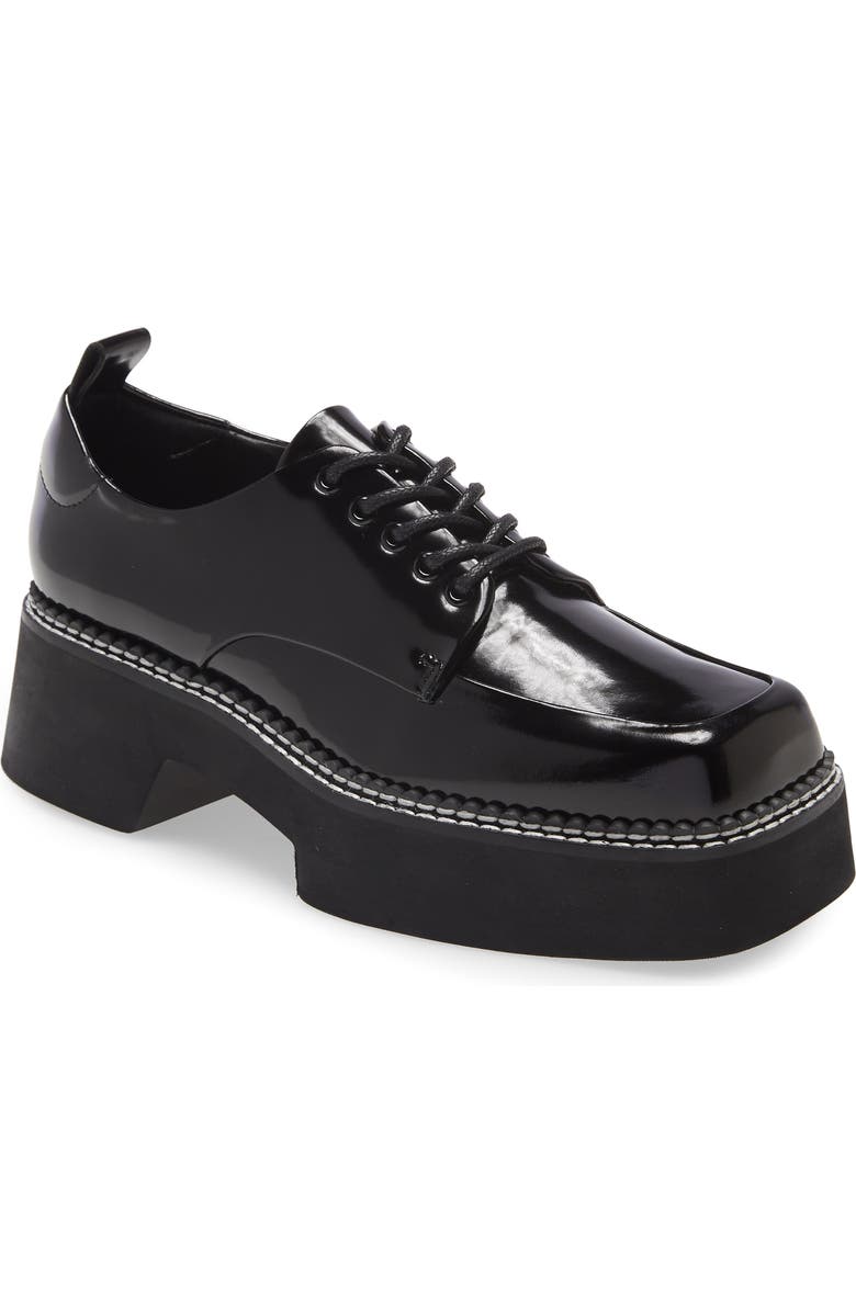 Jeffrey Campbell Book Platform Apron Toe Derby, Main, color,