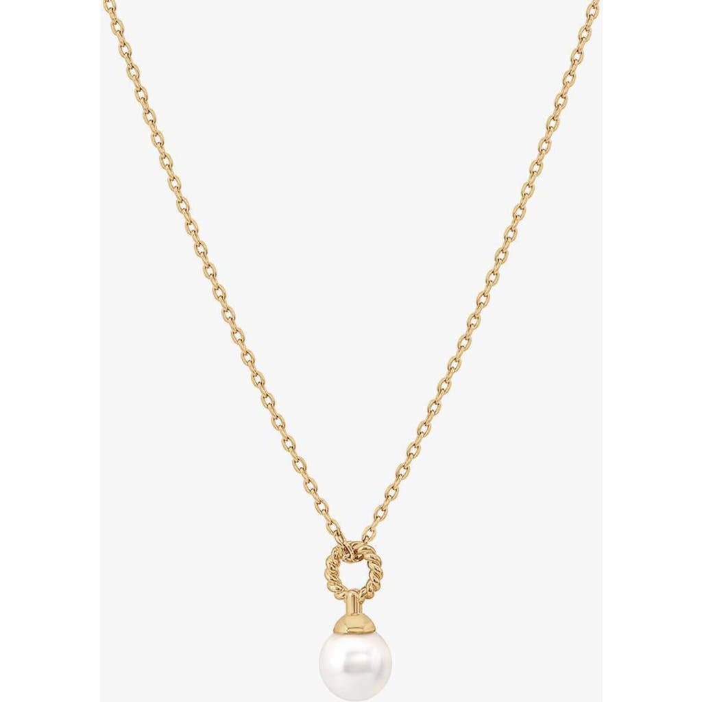 Bearfruit Jewelry 14K Gold Plated Marie Cultured Pearl Charm Necklace, Holiday Gift Idea  product