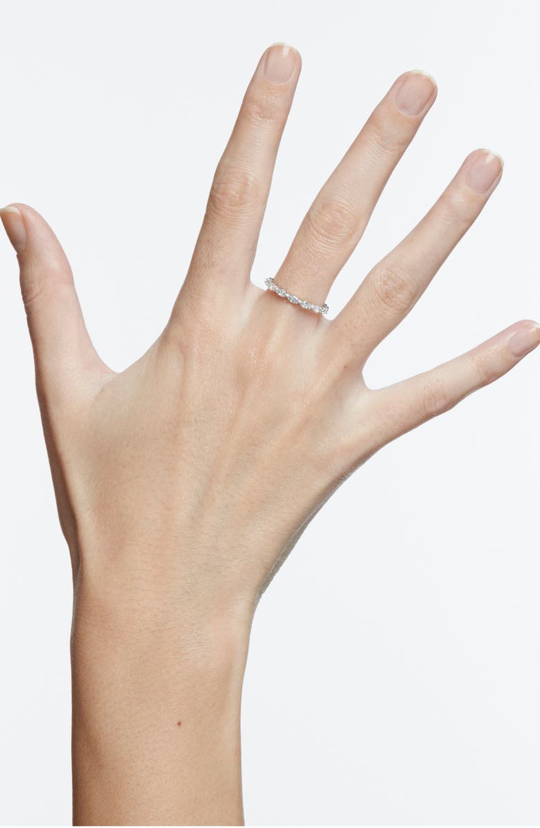 Swarovski Matrix Band Ring, Alternate, color, White