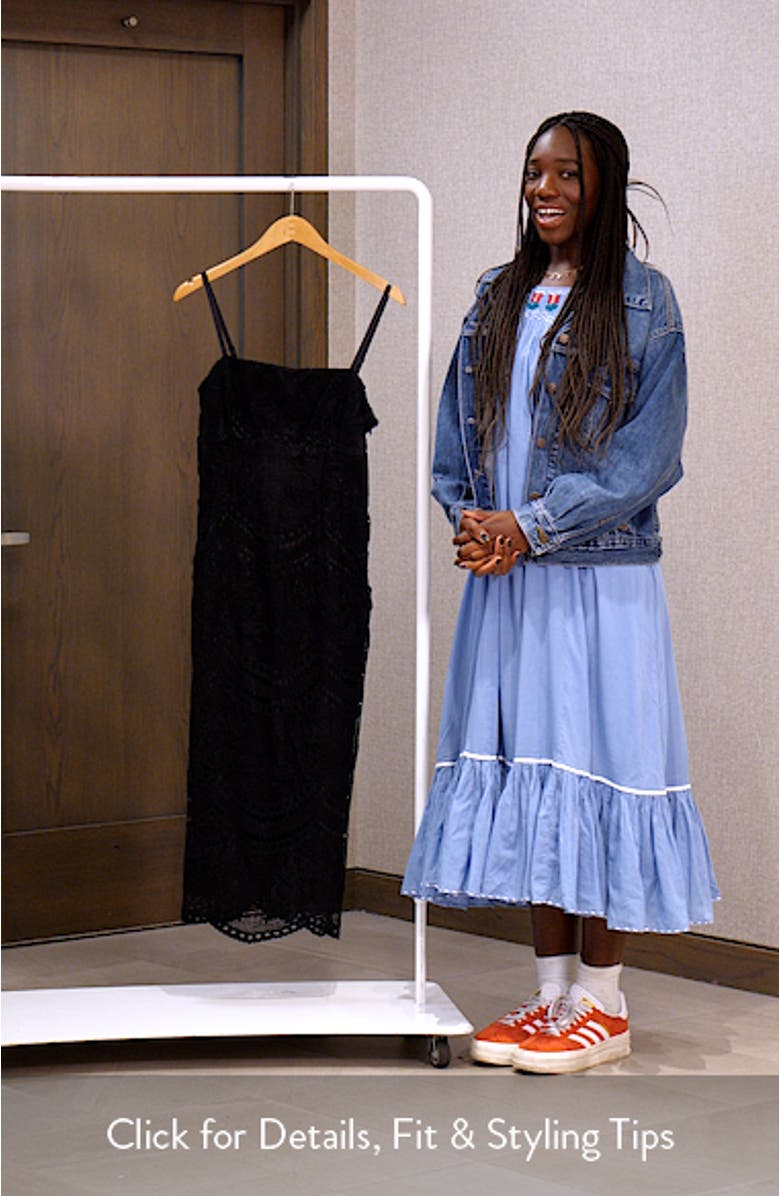 Mixed Lace Cocktail Dress, sales video thumbnail